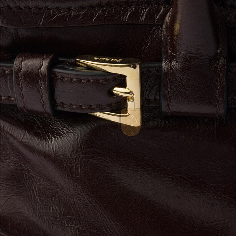 PRADA BONNIE LEATHER MINI HANDBAG 1BA486 (23.5*12*9cm) 